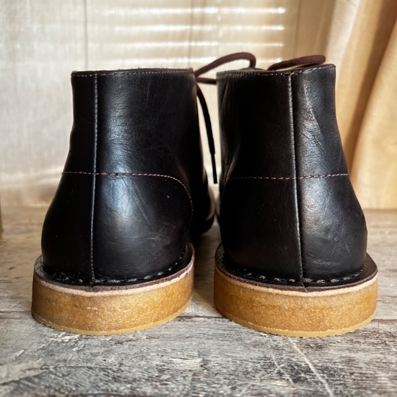UGG Dark Brown Leather Leighton Chukka Boots main image 6